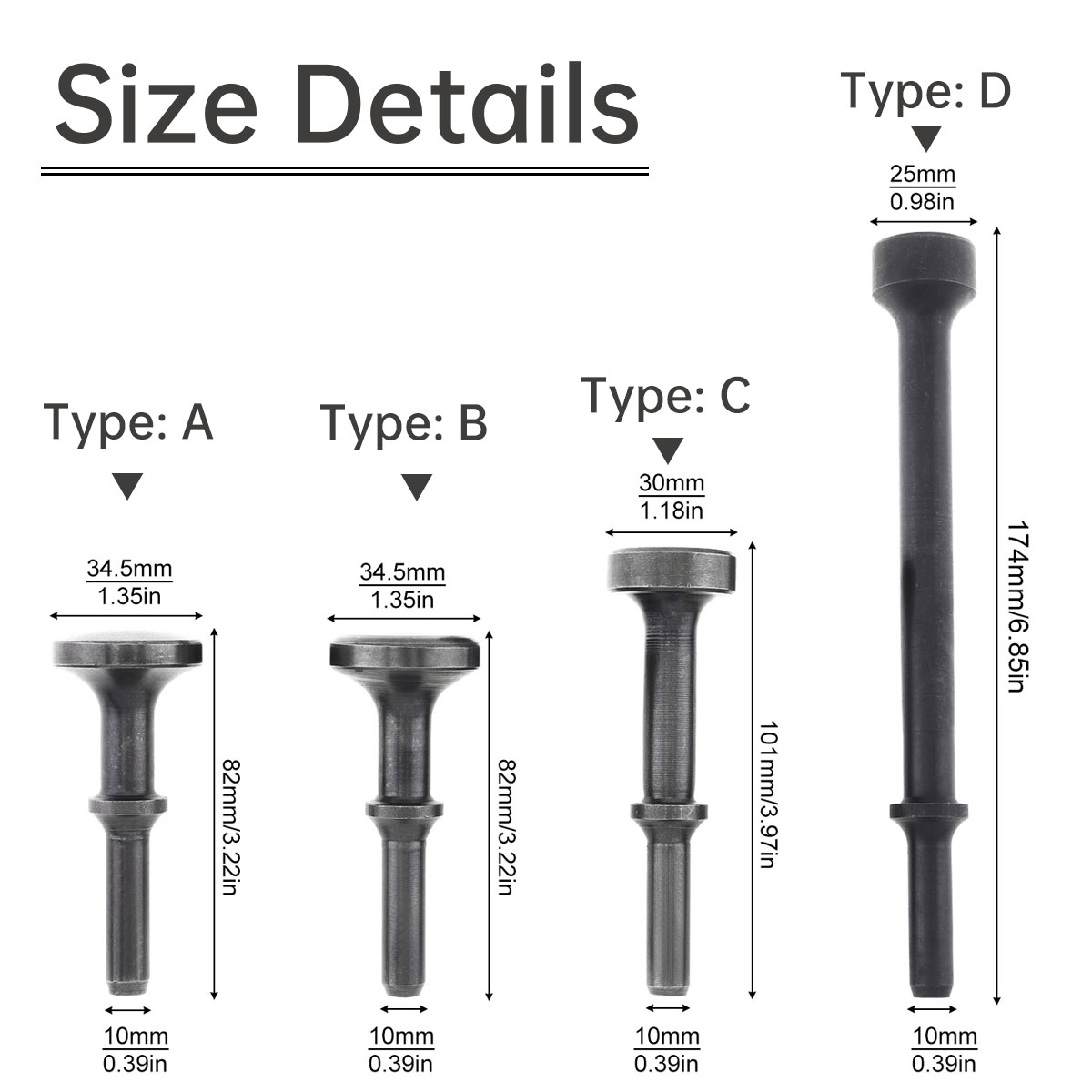 1pcs Pneumatic Hammer Chisel B - Power Tools Pneumatic reseña y precio