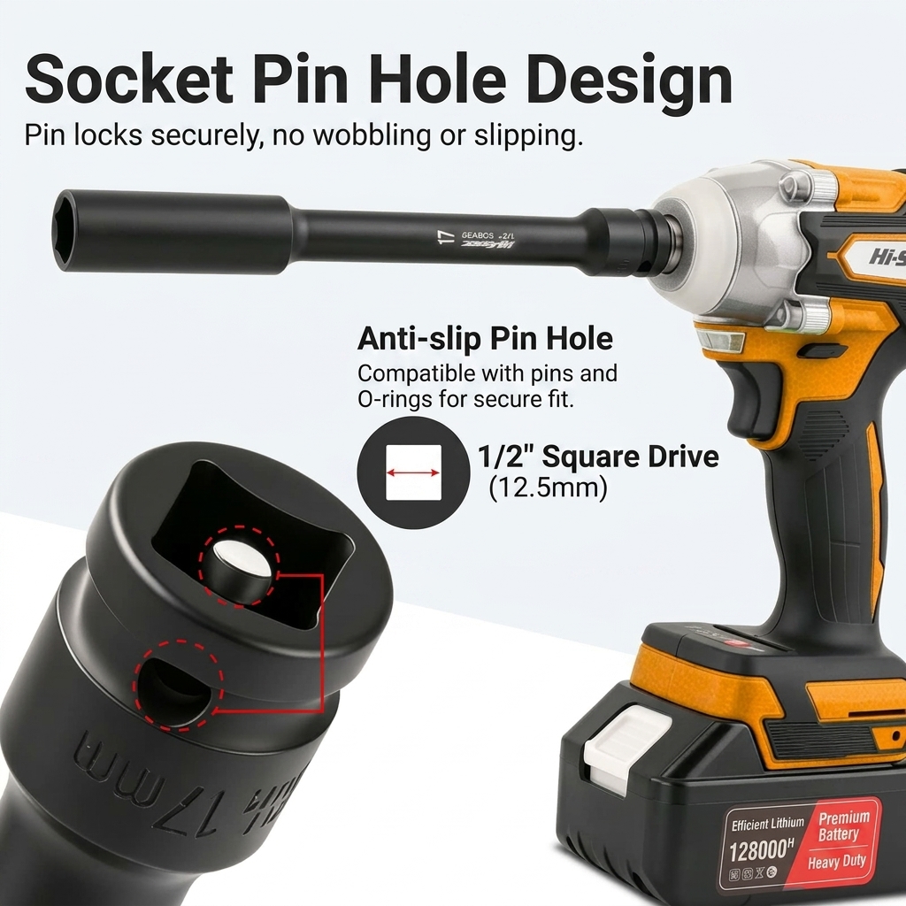 1/2 Inch Drive Extra Long Impa - Power Tools Pneumatic reseña y precio