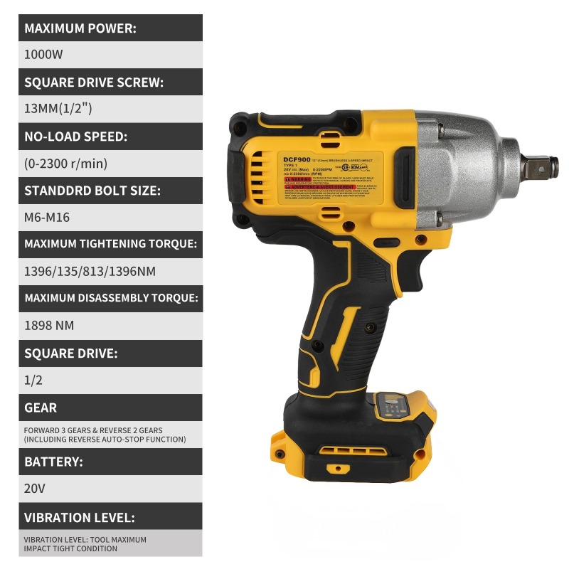 Brushless Cordless Impact Wren - Power Tools Impact Wrench reseña y precio