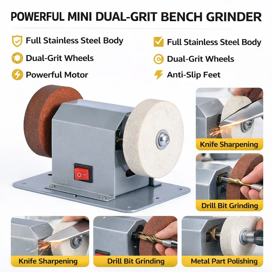 Mini Electric Bench Grinder Sh - Power Tools Grinder reseña y precio