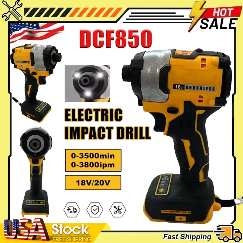 Fit Dewalt DCF850 205N.m Brush - Cordless Drill Driver reseña y precio