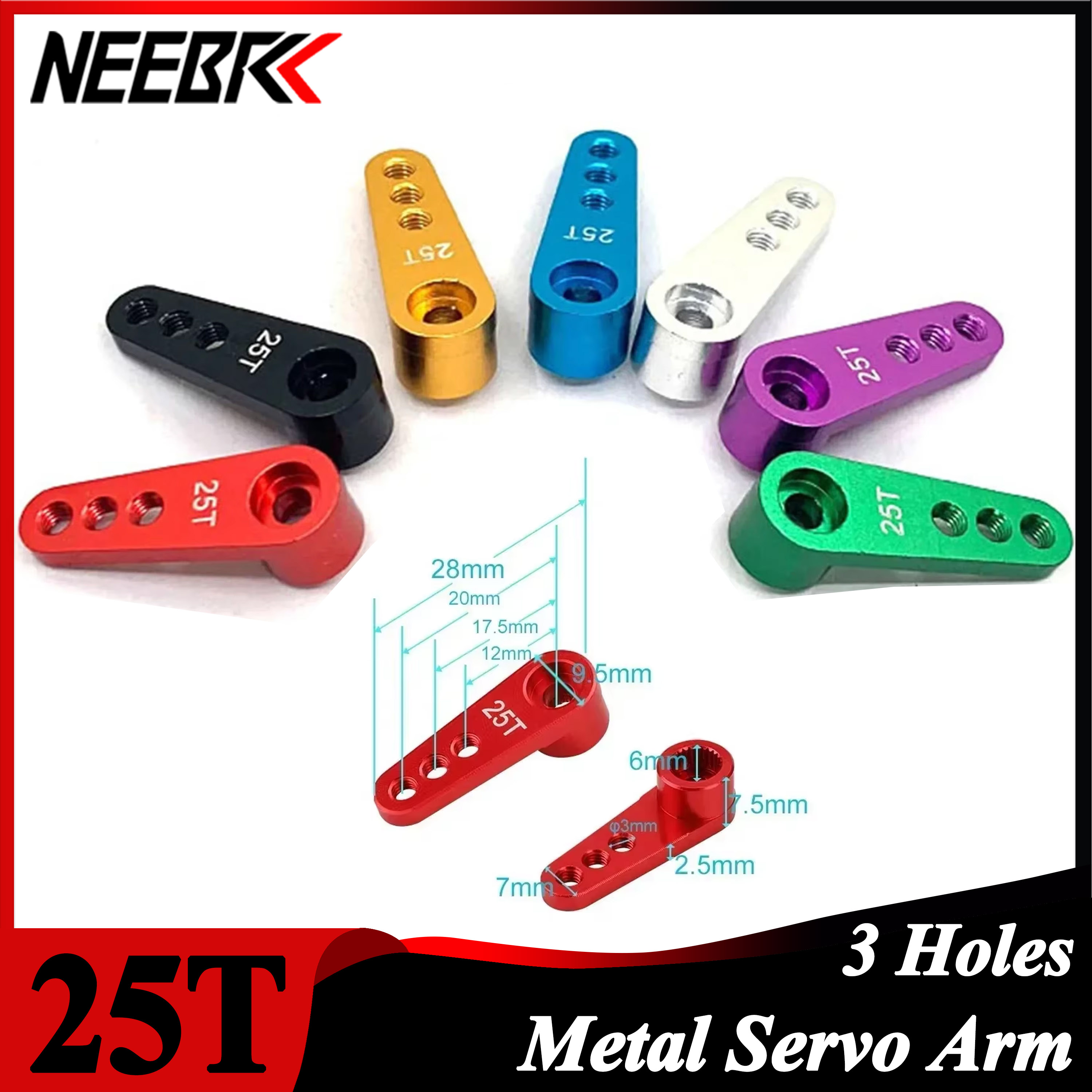 NEEBRC 25T Metal Servo Arm 3 H - Impact Driver Cordless reseña y precio