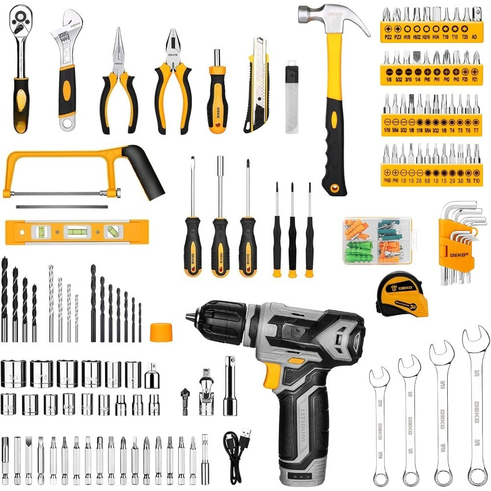 US Shipping Tool Kit Box Drill - Combo Power Tools reseña y precio