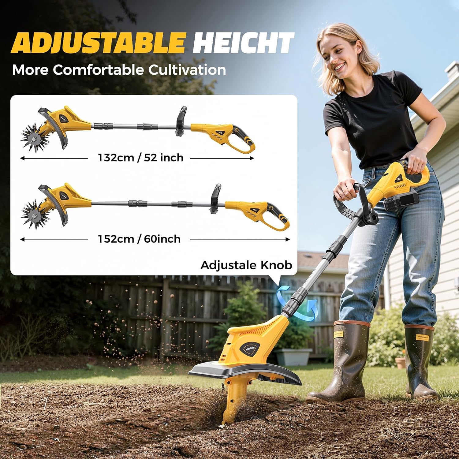 Cordless Tiller Cultivator Com - Impact Driver Cordless reseña y precio
