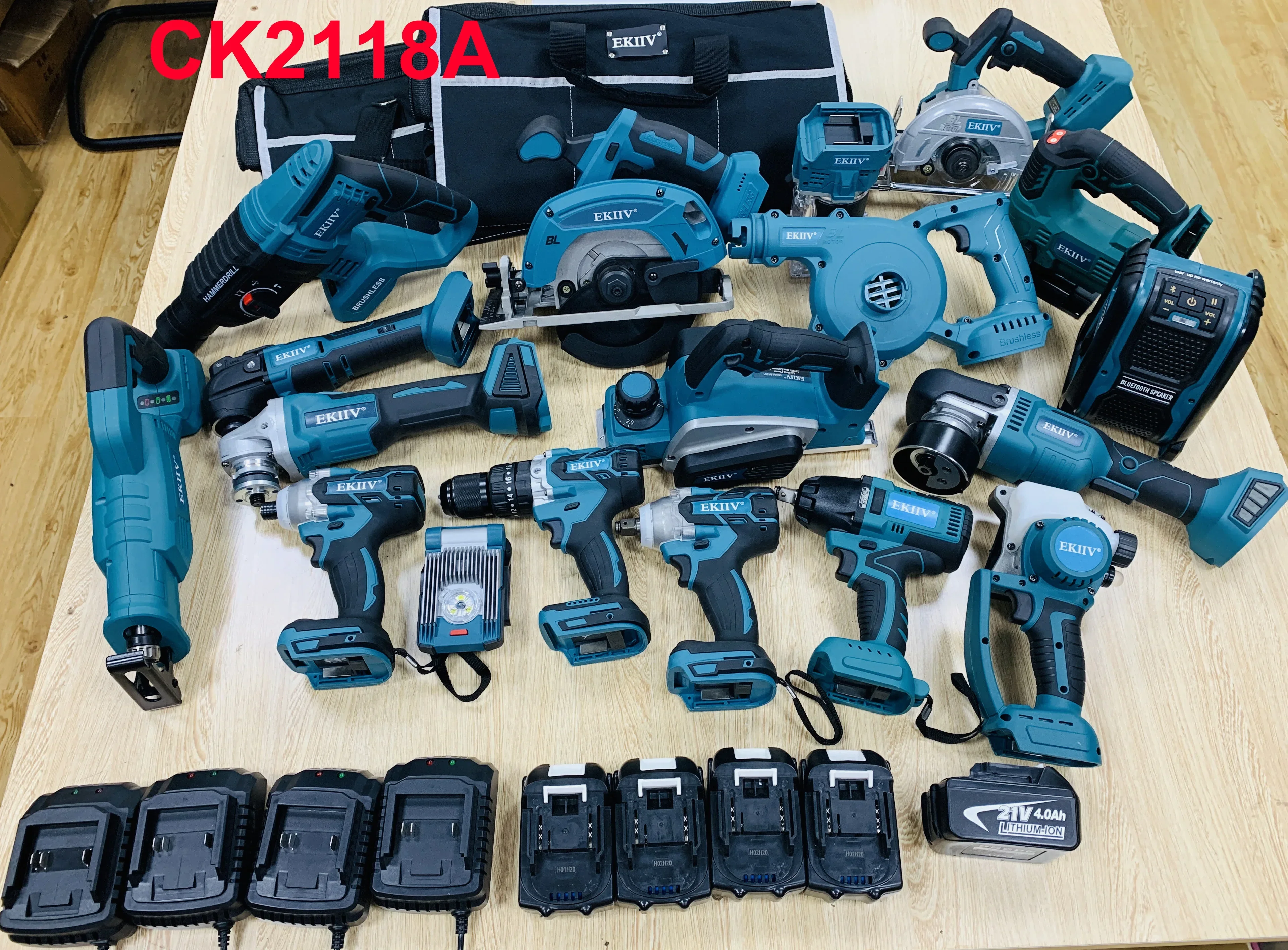 21V Power Tools Set Electric H - Combo Power Tools reseña y precio