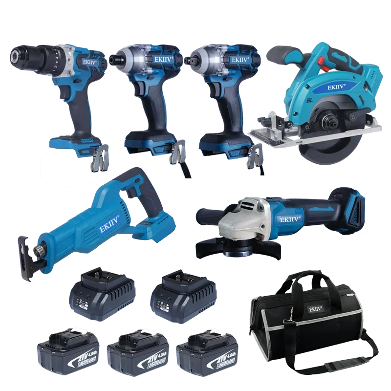 21V Power Tools Set Electric H - Combo Power Tools reseña y precio