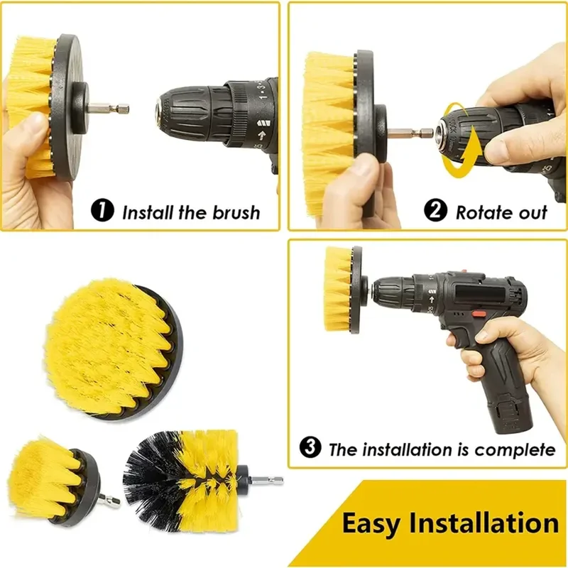 3 pcs/set drill brush set powe - Power Tools Equipment reseña y precio