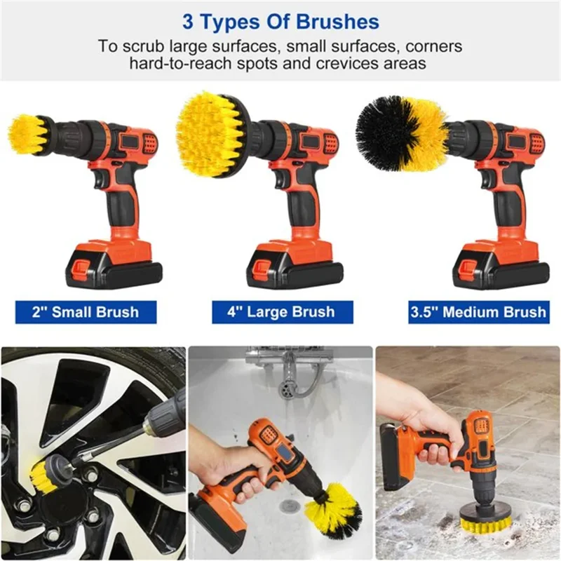 3 pcs/set drill brush set powe - Power Tools Equipment reseña y precio
