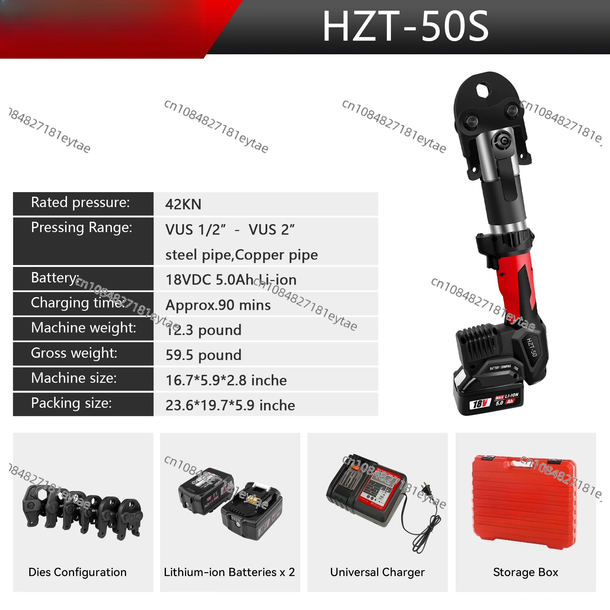 HZT-50 Rechargeable Battery Po - Power Tools Plumbing reseña y precio
