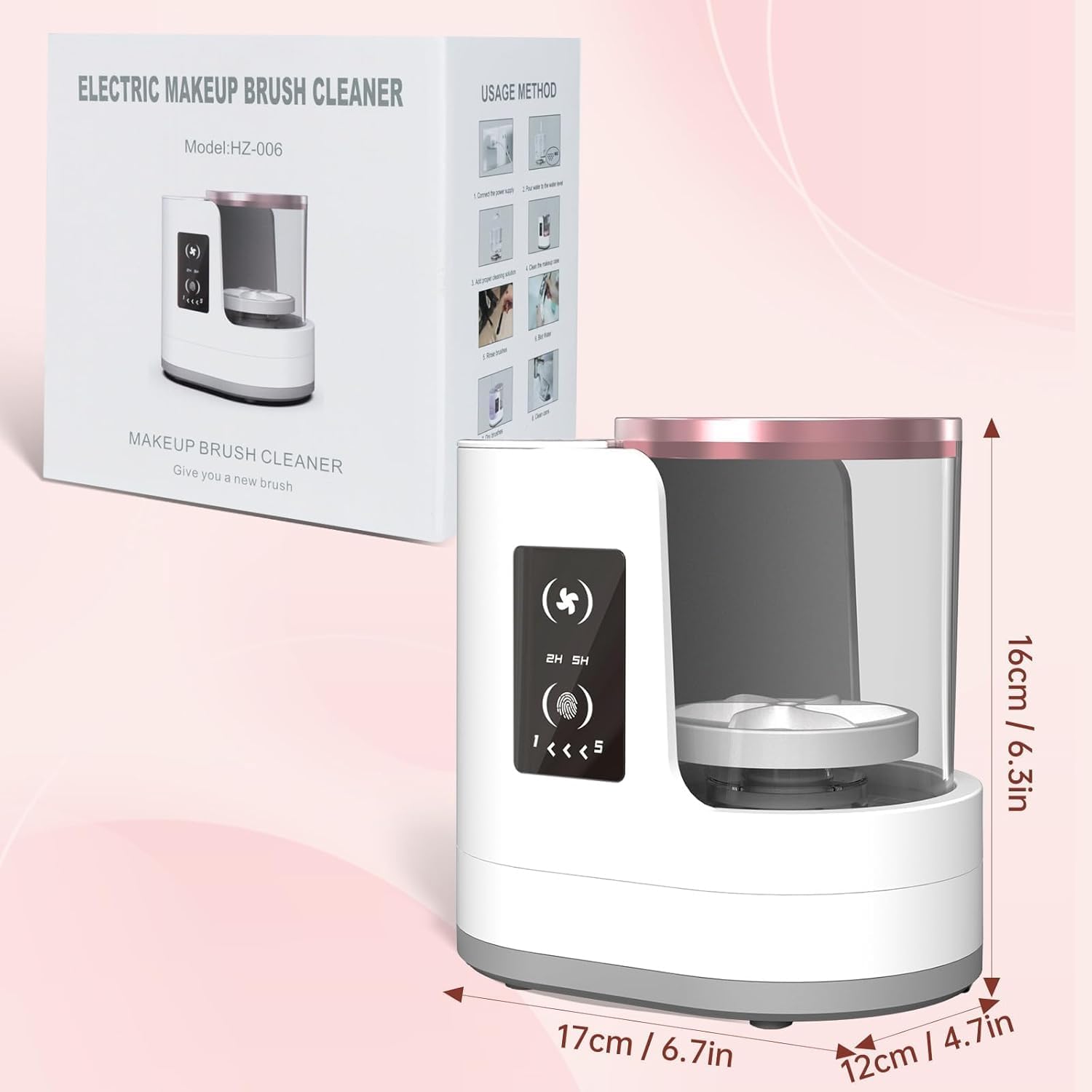Automatic Rotating Makeup Brus - Power Tools Equipment reseña y precio