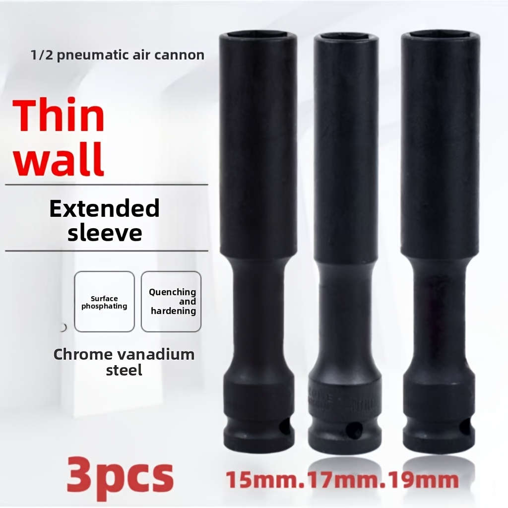 1/3pcs 1/2 inch extended thin- - Power Tools Pneumatic reseña y precio