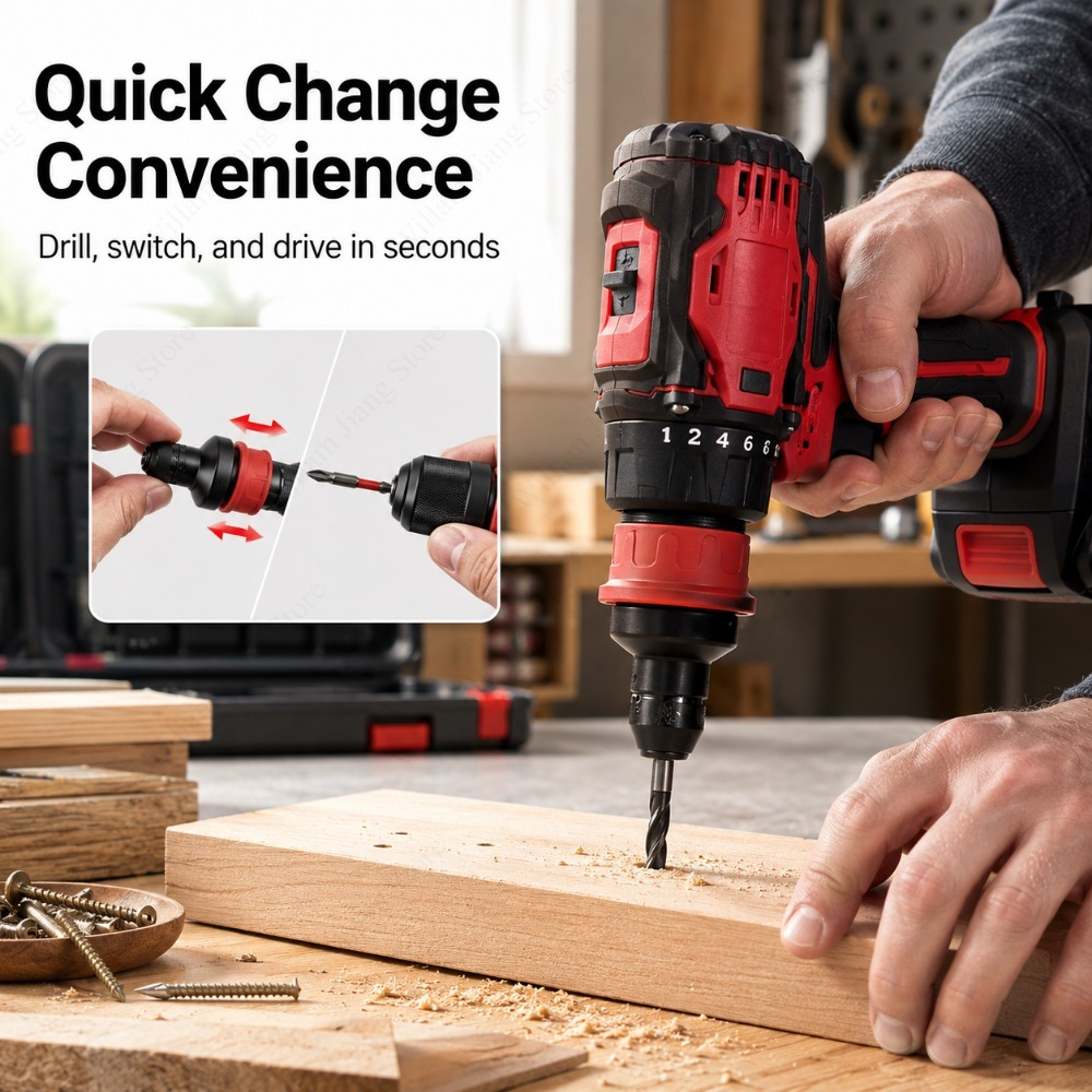Conversion Drill Chuck with Qu - Cordless Drill Driver reseña y precio