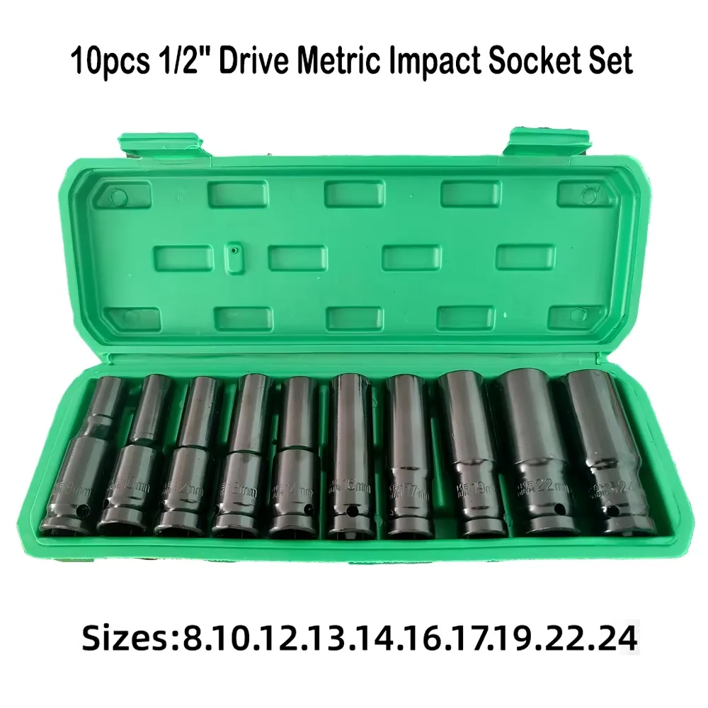 10PCS Metric Impact Socket Wre - Power Tools Pneumatic reseña y precio