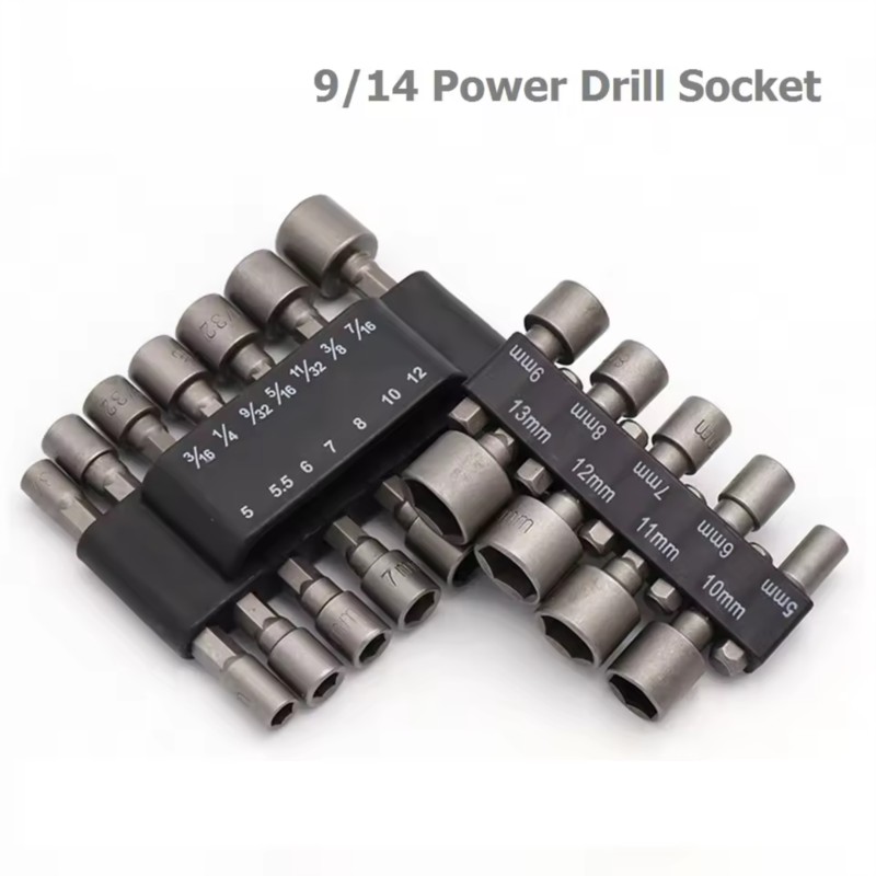 9/14Pcs Set Socket Wrench Powe - Power Tools Pneumatic reseña y precio