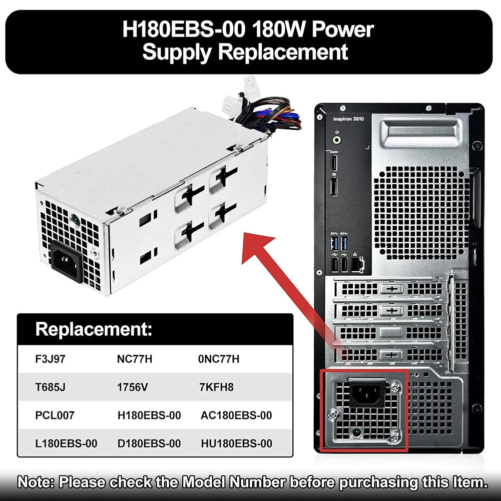 180W Power Supply AC180EBS-00  - Power Tools Wholesale reseña y precio