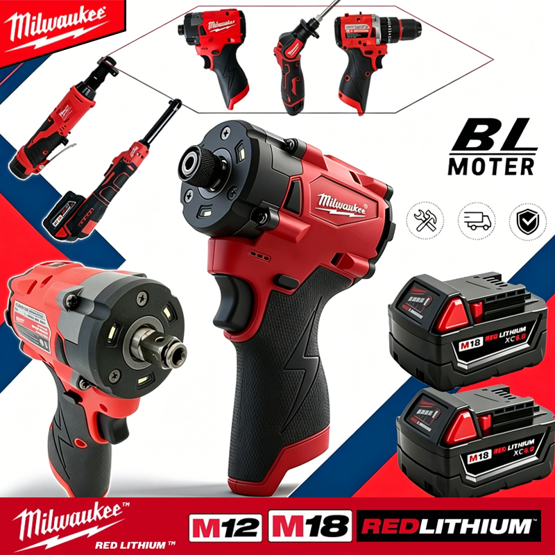 Milwaukee12-18V Cordless Elect - Power Tools Impact Wrench reseña y precio